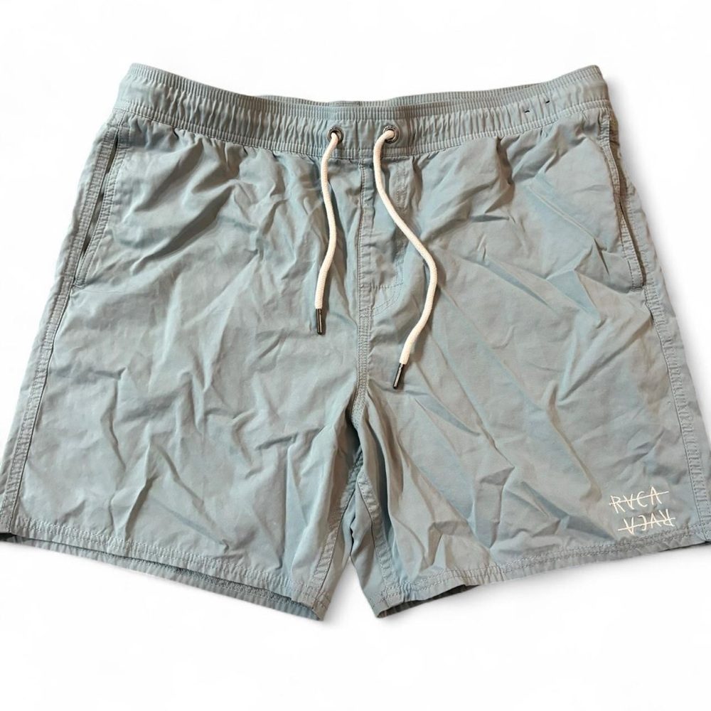 RVCA Men's Light Blue Swim Shorts